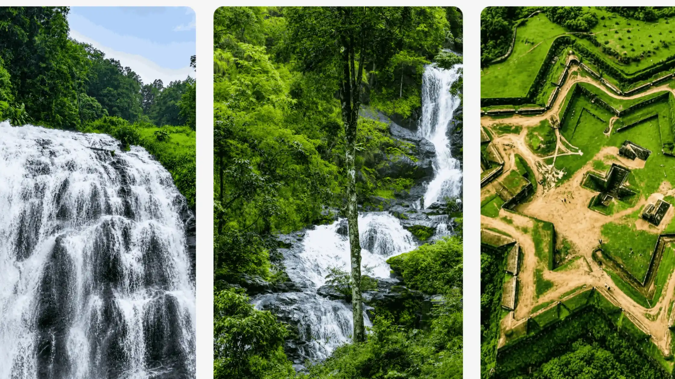 Sakleshpur waterfalls and scenic landscapes highlighting natural attractions and resort locations